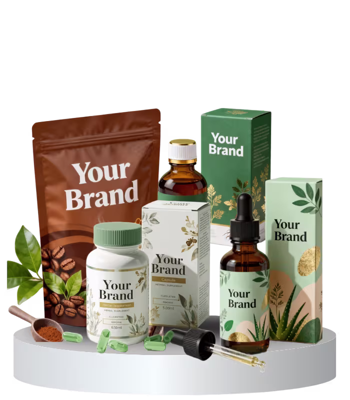 mockup produk herbal modern
